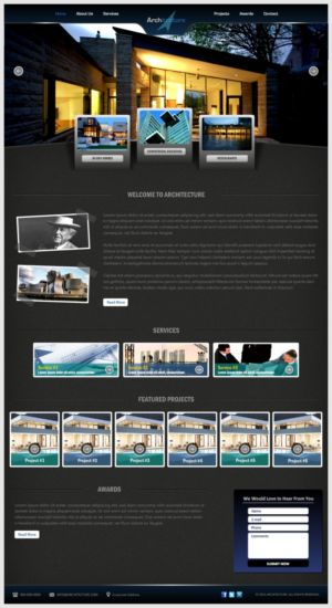 Website Design for Architecture Practice | Web Design by -Marc-