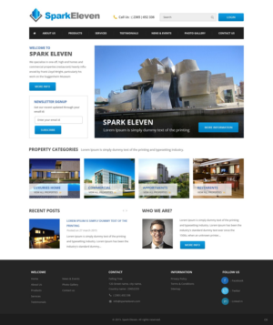 Web Design by pb for Spark Eleven | Design: #6980055