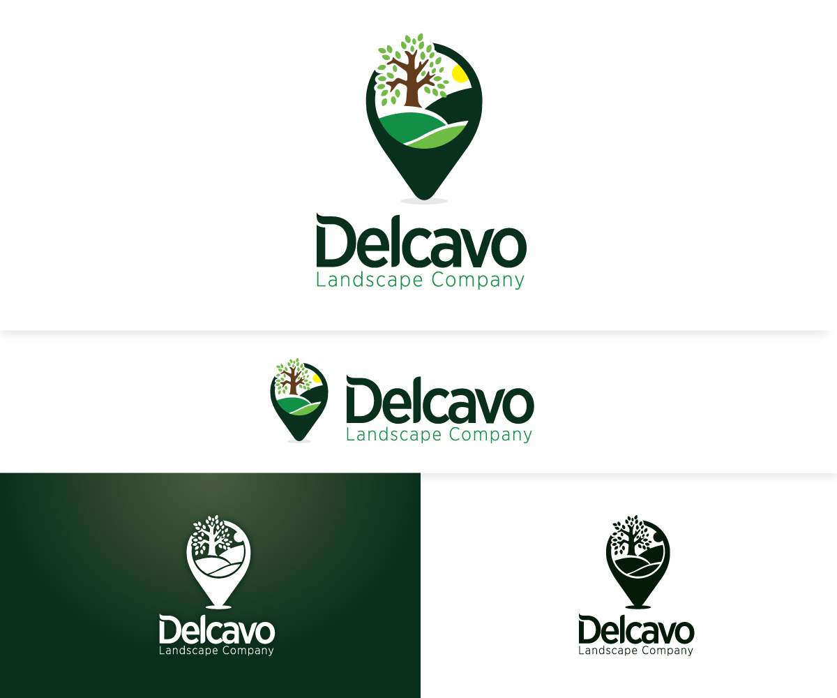 Logo Design by Jacek Lachowicz for Delcavo Landscaping  | Design #9806041