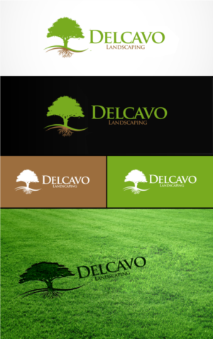 Logo Design by woaf for Delcavo Landscaping  | Design: #7100682