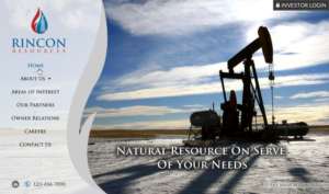 Rincon Resources - US Onshore Oil and Gas Company - Full Website - Joomla | Diseño Web por Sbss