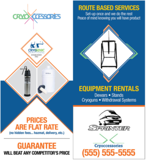 Diseño de Flyer por Design_By_Dreamers para Cryoccessories | Diseño: #7009746