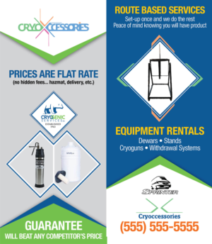 Diseño de Flyer por Design_By_Dreamers para Cryoccessories | Diseño: #7010651