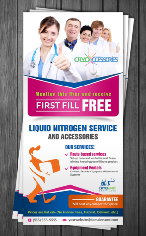 Diseño de Flyer por debdesign para Cryoccessories | Diseño: #6964611