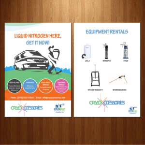Diseño de Flyer por VEGA-Designs para Cryoccessories | Diseño: #7042817
