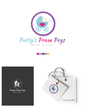 Diseño de Logo por DominicDesign para Patty''s Pram Pegs | Diseño: #7265058