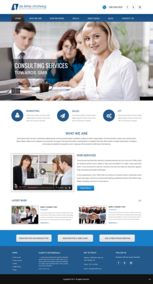 Web Design par pb pour De Kmo Strateeg | Design : #6903606