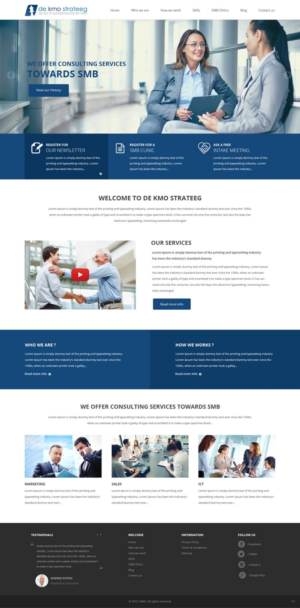 Web Design par pb pour De Kmo Strateeg | Design : #6907834