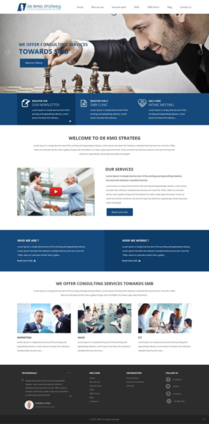 Web Design par pb pour De Kmo Strateeg | Design : #6907835