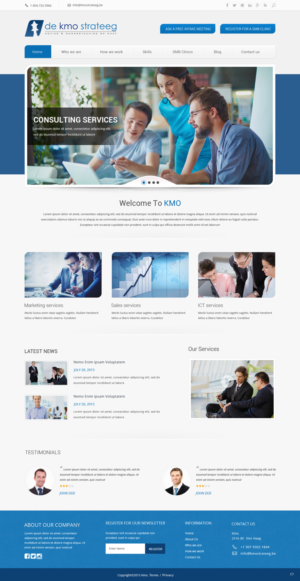 Web Design par pb pour De Kmo Strateeg | Design : #6914795