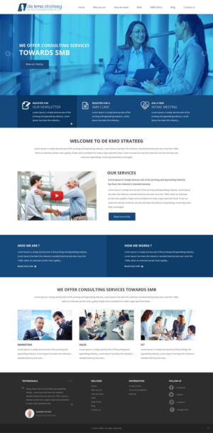 Web Design par pb pour De Kmo Strateeg | Design : #6946726