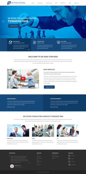 Web Design par pb pour De Kmo Strateeg | Design : #6946728
