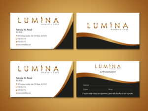 Business Card Design by Shradha for Lumina Women''s Care | Design: #7000257