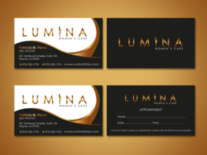 Business Card Design by Shradha for Lumina Women''s Care | Design: #7000267