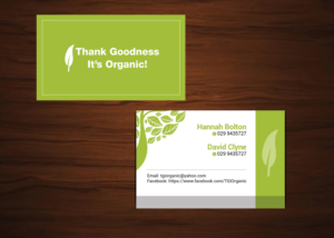 Business Card Design by uk for Thank Goodness It''s Organic! | Design #6912077