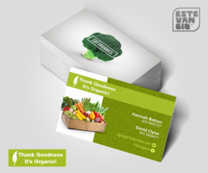 Business Card Design by estevangio for Thank Goodness It''s Organic! | Design: #6908658