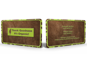 Business Card Design by Hardcore Design for Thank Goodness It''s Organic! | Design: #6906798