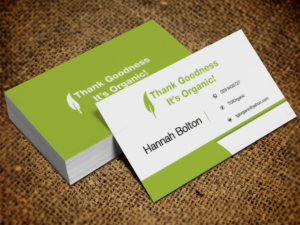 Business Card Design by Lanka Ama for Thank Goodness It''s Organic! | Design: #6912268