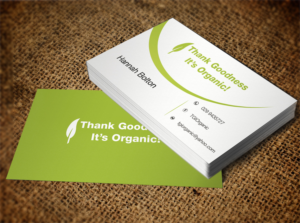 Business Card Design by Lanka Ama for Thank Goodness It''s Organic! | Design: #6912270
