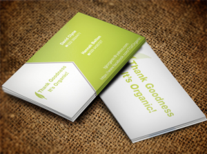 Business Card Design by Lanka Ama for Thank Goodness It''s Organic! | Design: #6912275