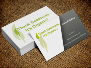 Business Card Design by Lanka Ama for Thank Goodness It''s Organic! | Design: #6912276