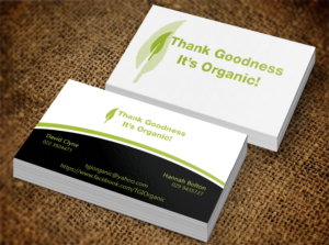 Business Card Design by Lanka Ama for Thank Goodness It''s Organic! | Design: #6912290