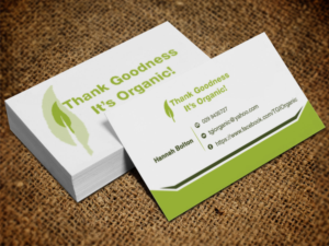 Business Card Design by Lanka Ama for Thank Goodness It''s Organic! | Design: #6912292