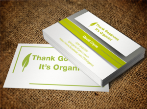 Business Card Design by Lanka Ama for Thank Goodness It''s Organic! | Design: #6912293