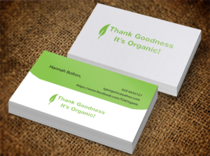 Business Card Design by Lanka Ama for Thank Goodness It''s Organic! | Design: #6912329