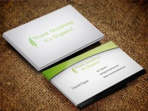 Business Card Design by Lanka Ama for Thank Goodness It''s Organic! | Design: #6912330