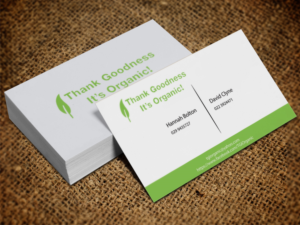 Business Card Design by Lanka Ama for Thank Goodness It''s Organic! | Design: #6912331