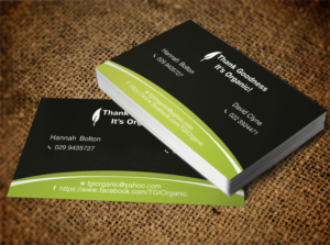 Business Card Design by Lanka Ama for Thank Goodness It''s Organic! | Design: #6912336