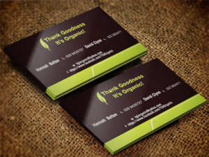 Business Card Design by Lanka Ama for Thank Goodness It''s Organic! | Design: #6912339