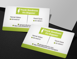 Business Card Design by Lanka Ama for Thank Goodness It''s Organic! | Design: #6912340