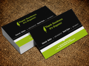 Business Card Design by Lanka Ama for Thank Goodness It''s Organic! | Design: #6912342