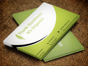 Business Card Design by Lanka Ama for Thank Goodness It''s Organic! | Design: #6912373