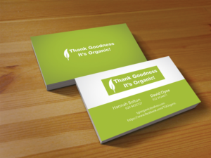 Business Card Design by Creations Box 2015 for Thank Goodness It''s Organic! | Design: #6916368