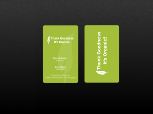 Business Card Design by Creations Box 2015 for Thank Goodness It''s Organic! | Design: #6916373