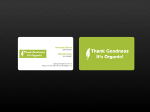 Business Card Design by Creations Box 2015 for Thank Goodness It''s Organic! | Design: #6916375