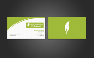 Business Card Design by chandrayaan.creative for Thank Goodness It''s Organic! | Design: #6914439