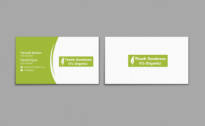Business Card Design by chandrayaan.creative for Thank Goodness It''s Organic! | Design: #6914444
