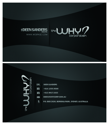 Business Card Design by diRtY.EMM for this project | Design #361606