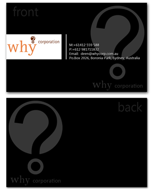 Business Card Design by kristya