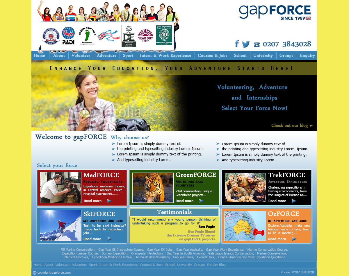 Web Design by Dee for Gapforce | Design #1800843