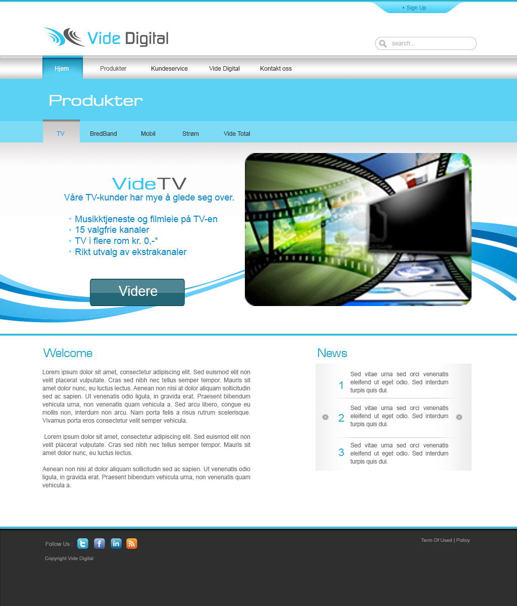 Web-Design von elevenz für Vide Digital AS | Design #1801861