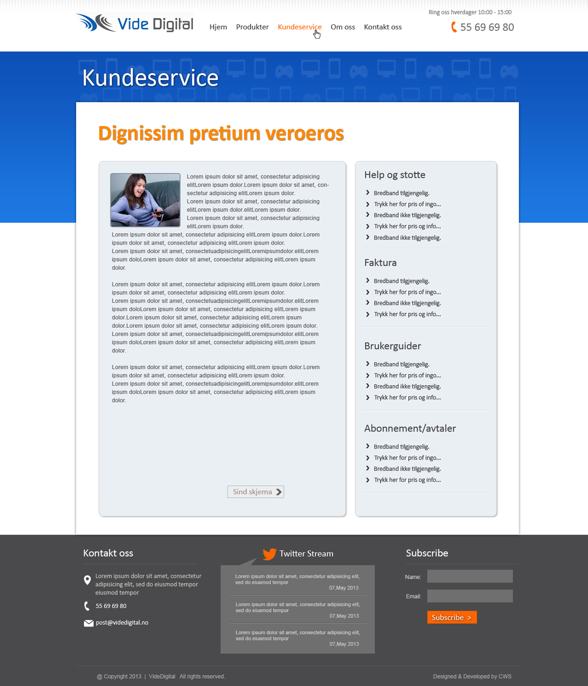 Web-Design von Creative1984 für Vide Digital AS | Design #1843596