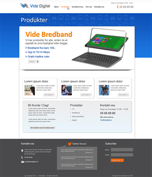 Web Design by Creative1984 for Vide Digital AS | Design #1843602