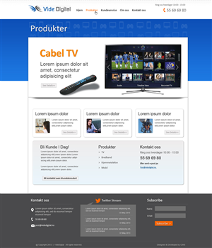 Diseño Web por Creative1984 para Vide Digital AS | Diseño: #1843616