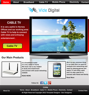 Diseño Web por Dh Production By Aniqa para Vide Digital AS | Diseño: #1785028