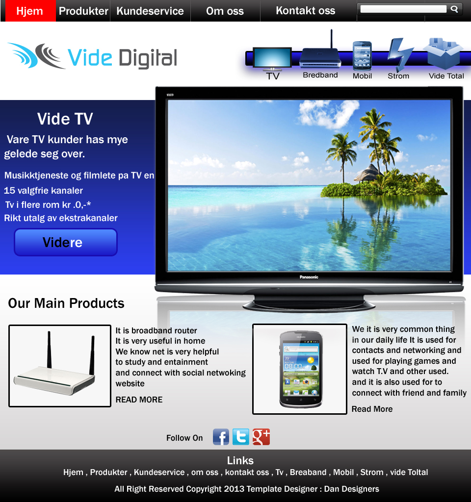Web Design by Dh Production By Aniqa for Vide Digital AS | Design #1804370